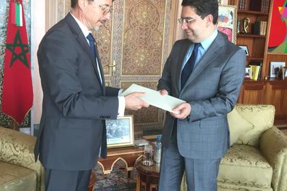 Юрий Щерк връчи копия от акредитивните си писма на министъра на външните работи на Кралство Мароко 